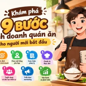 Khám phá 9 bước kinh doanh quán ăn cho người mới bắt đầu